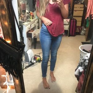 NWOT Forever 21 High Waisted Jeans Medium Wash